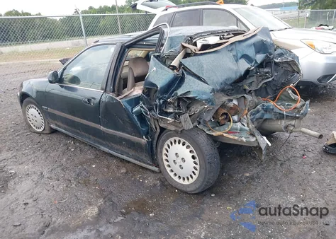 1995 Honda Civic Ex from USA, damaged, VIN JHMEH9692SS011614